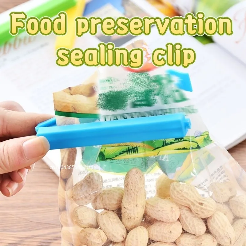 

12PCS Food Snack Package Bag Sealing Plastic Clips for Packages Kitchen Storage and Organization Items Accessories