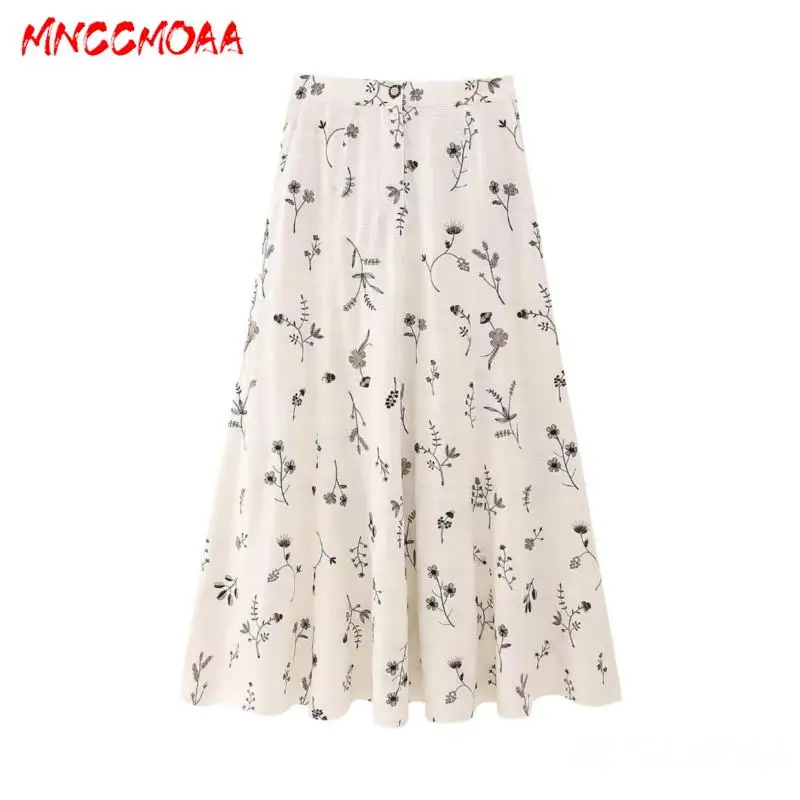 MNCCMOAA-Sleeveless Backless Crop Top and A-Line Skirt Set for Women, Female Summer Suits, A-Line Skirt, 2 Pieces, 2024