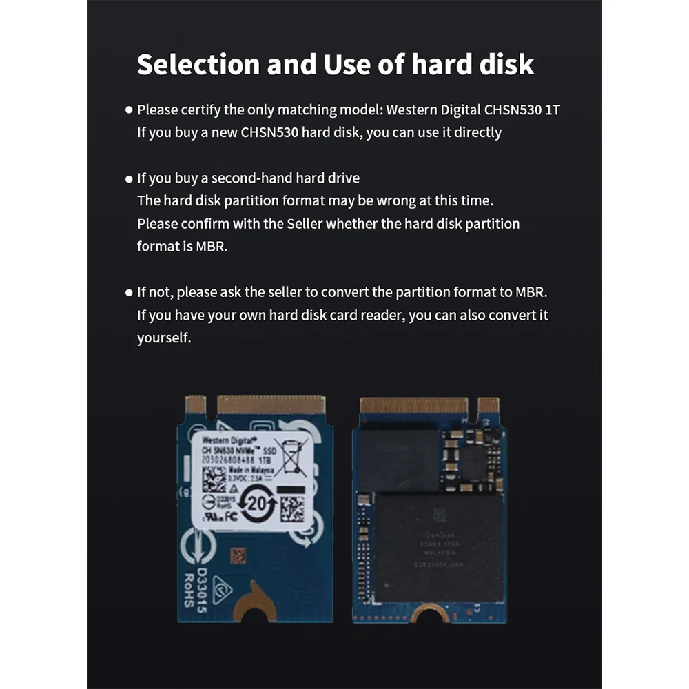 

External Hard Drive Conversion Box For Series X/S Host M.2 Hard Drive Expansion Card Box For CHSN530 1TB Hard Disk-AEF7