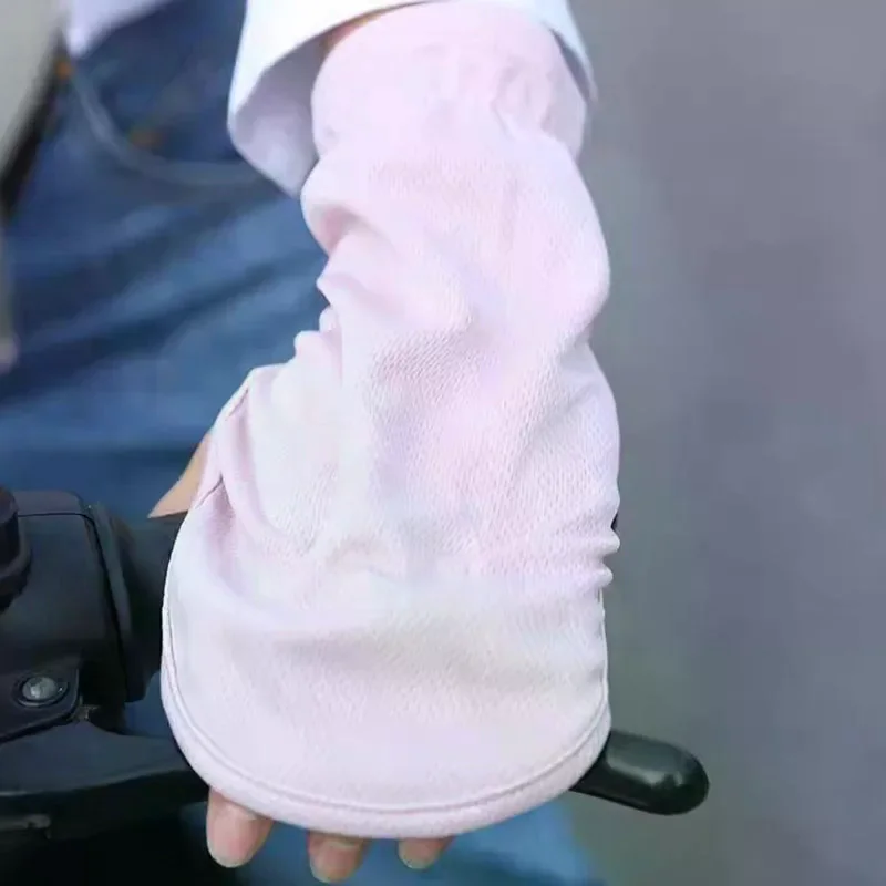Summer UV Protection Sunscreen Gloves Breathable Thin Women Men Gloves Outdoor Sports Cycling Gloves Sleeve Glove