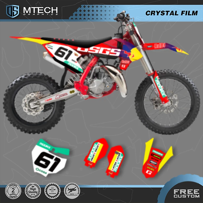 

DSMTECH Custom Team Graphics Decal Набор наклеек для GASGAS Gas MC85 2021 2022 004