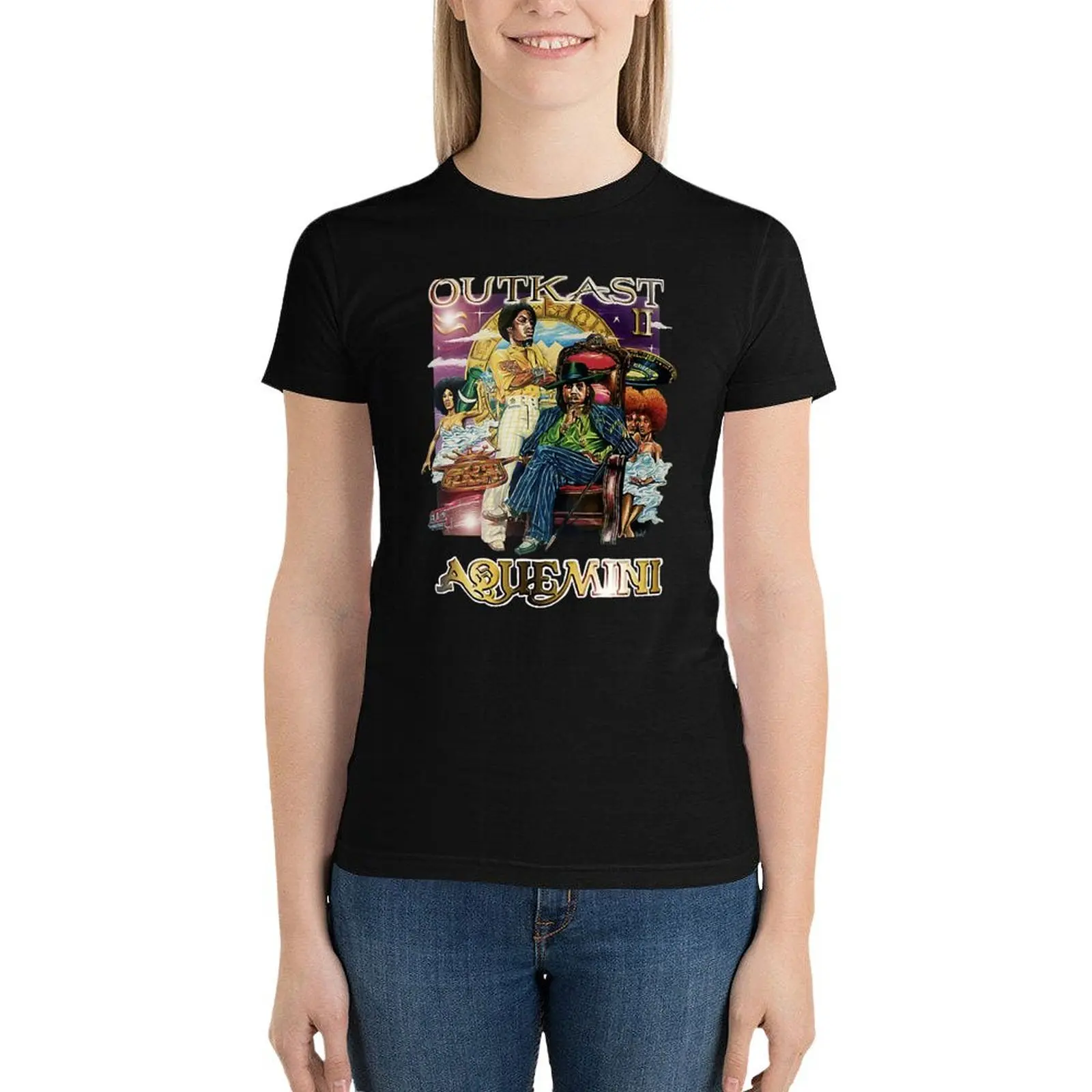 Aquemini Album T-Shirt female graphics clothes for Women