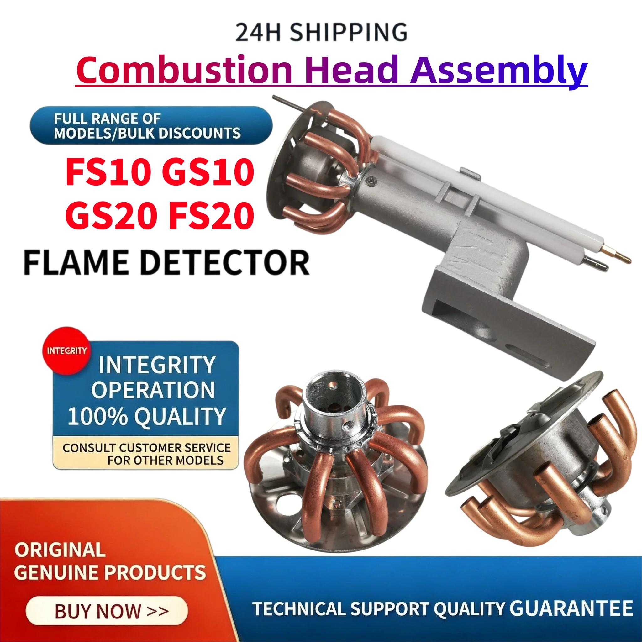 

FS GS Series Combustion Head Assembly FS10 GS10 GS20 FS20 Industrial Gas Burner Drying Equipment Parts, Same Day Shipping