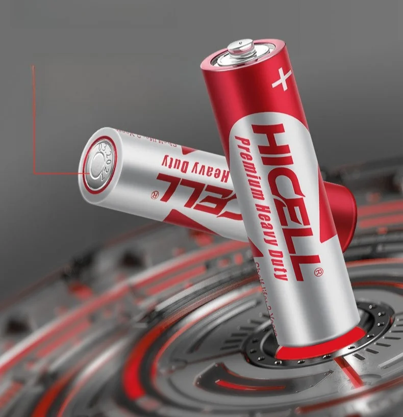 430mAh AA R6 1.5V Carbon Zinc Battery for Toys/Clocks/Remote Controls Heavy Duty & Leak-Proof Compatible with AA Battery Devices