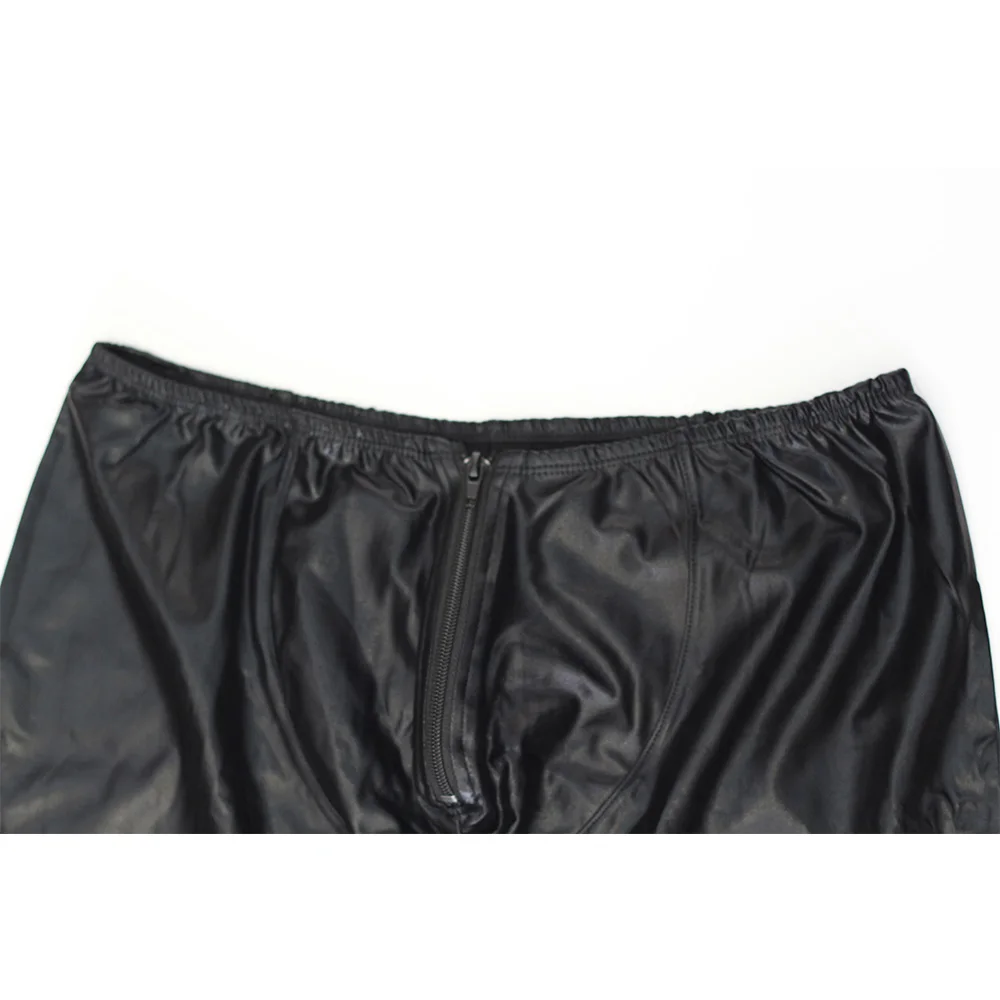 Men Pants Gothic Leggings Men's Trousers Pants Stage Performance Sexy Lingerie Men Wetlook Faux Leather PVC Gay Club Dance Wear