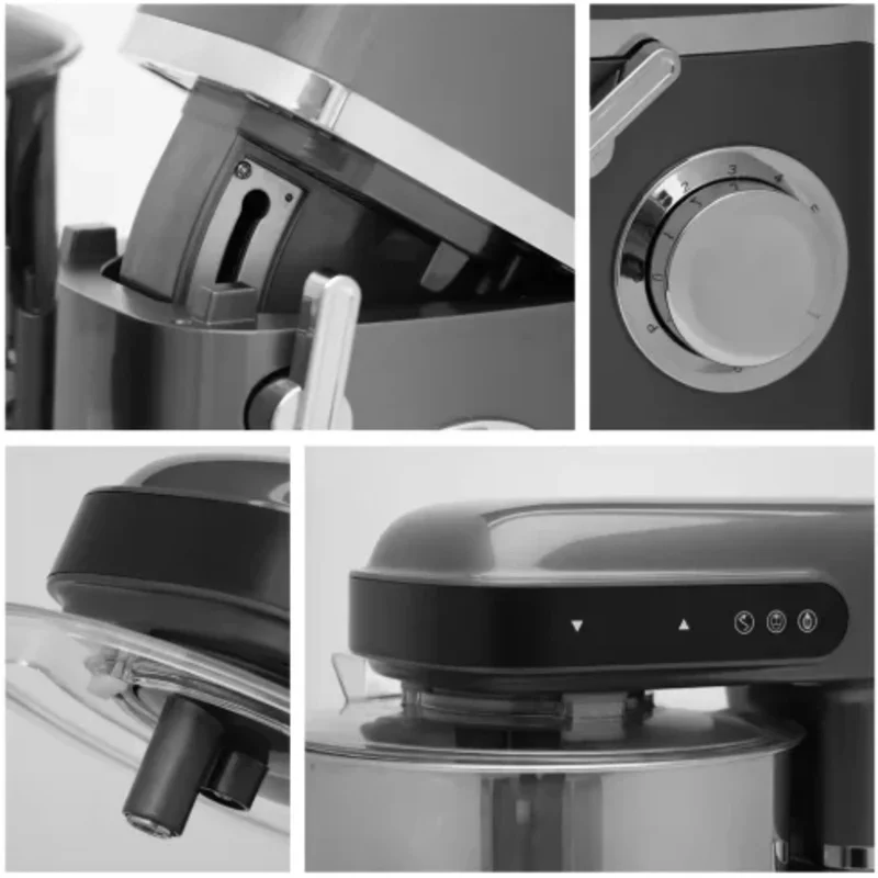 Customized 10L Home Kitchen Planetary Electric Food Mixer Touch Control Carbon Steel Blades 9-Speed Adjustable Bowl-Lift Design