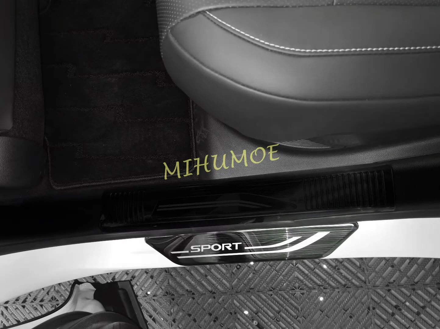 For 2023 2024 2025 2026 Lexus RX350 RX350h RX450h+ RX500h Black Stainless Steel Car Outside Door Sill Scuff Protector Cover Trim