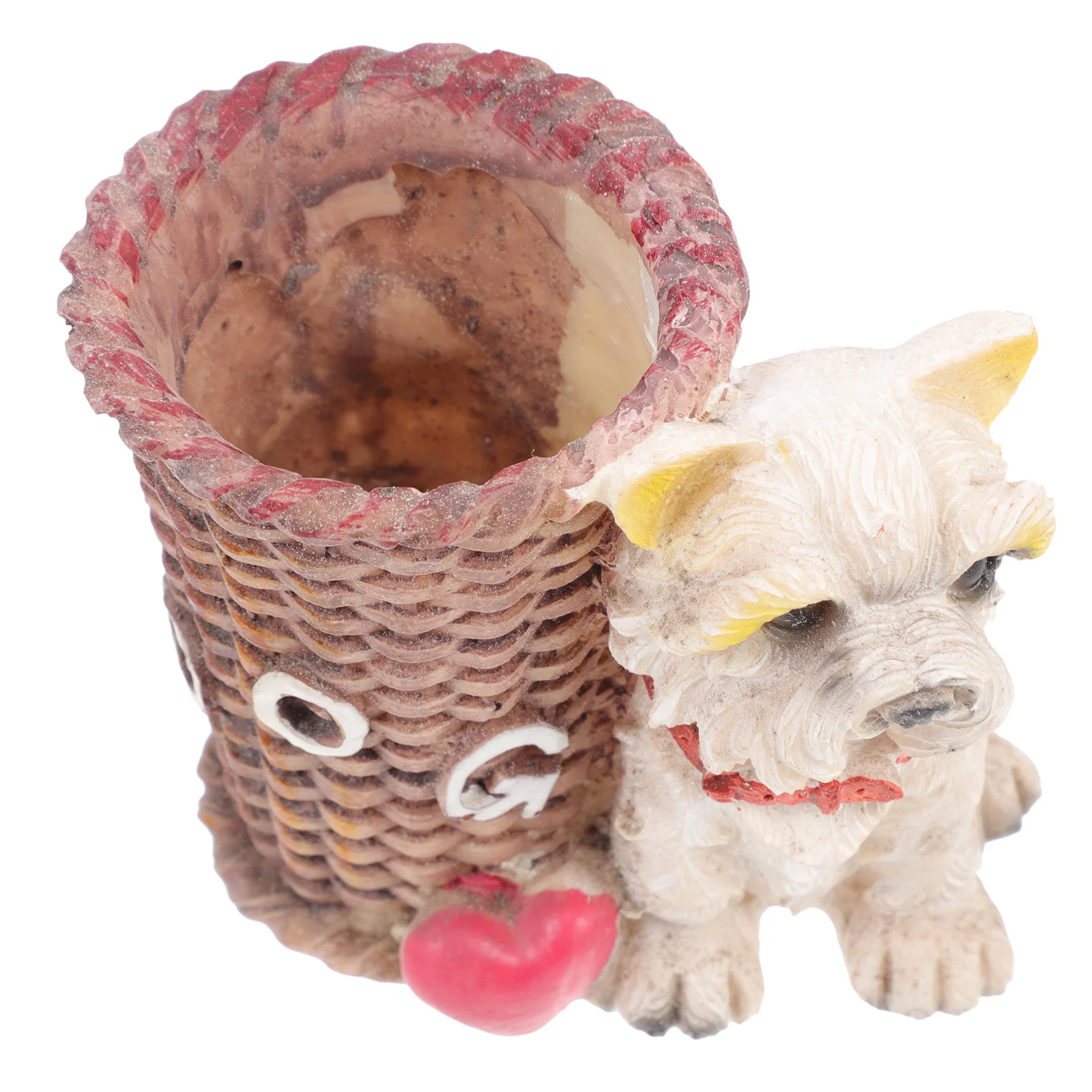 

Dog Shaped Pen Holder Creative Resin Desktop Organizer for Pens Pencils Brushes Storage Home Office School Supplies Decor