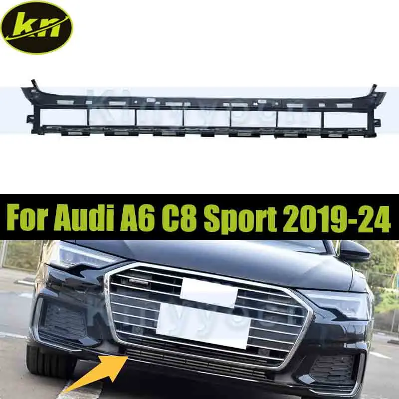 

Car Front Bumper Lower Grille For Audi A6 C8 Sport 2019 2020 2021 2022 2023 2024 Front Lower Bumper Intake Grille Bezel Trim