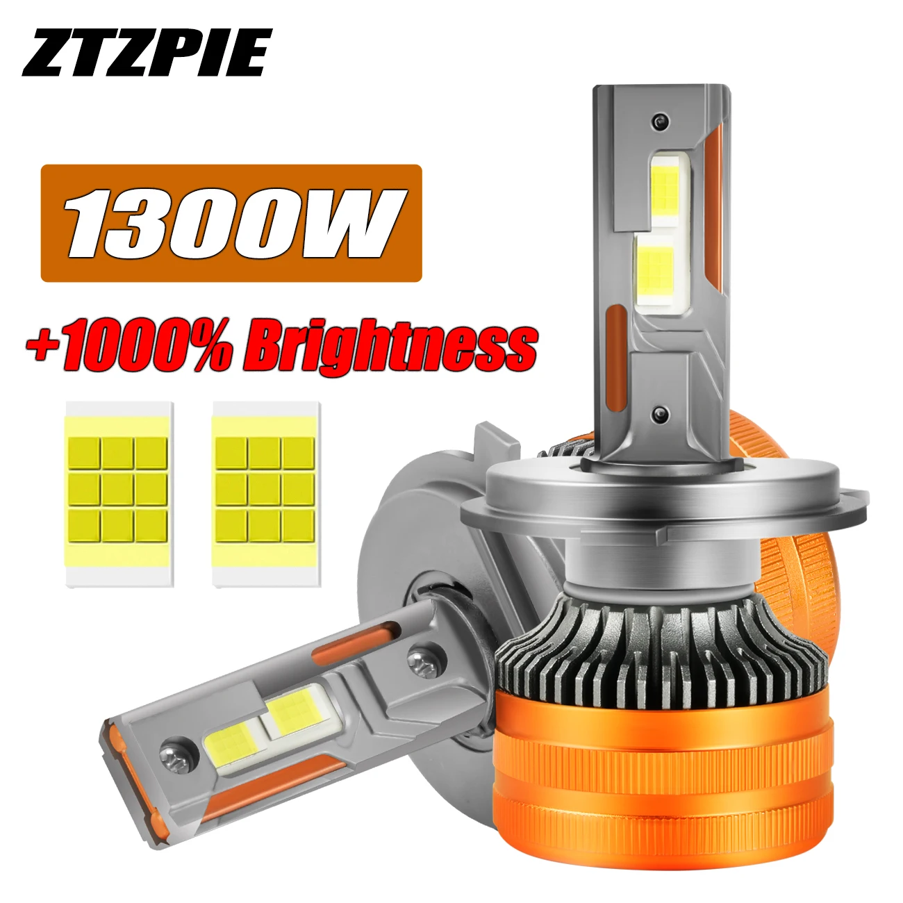 

ZTZPIE 6500K HB3 HB4 9005 9006 H1 H7 H4 H11 Bulbs Canbus Led Lamp CSP 7055 1300W Car Headlight Light Super Bright 12V Fog Light