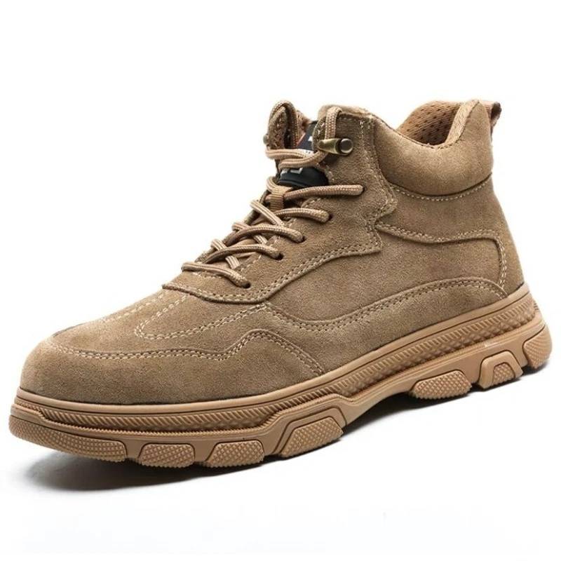 

Welded labor insurance shoes for men, electric welding high temperature resistance, steel bag head, rubber outsole
