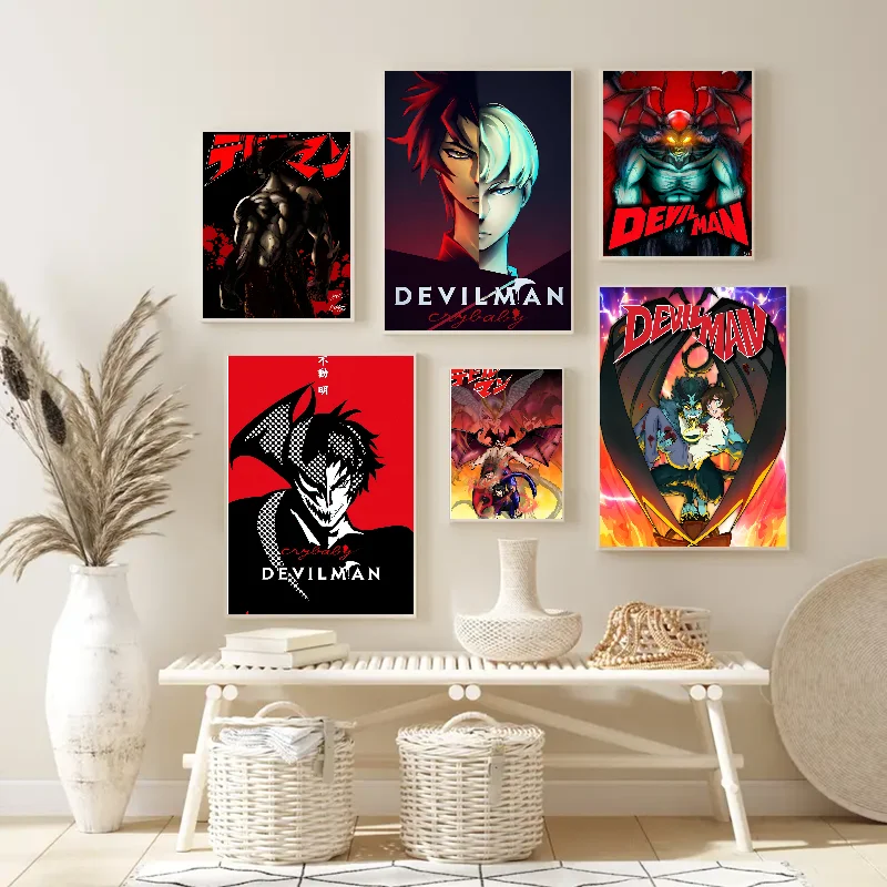 Devilman Crybaby Poster Poster Paper Print Home Living Room Bedroom Entrance Bar Restaurant Cafe Art Painting Decoration