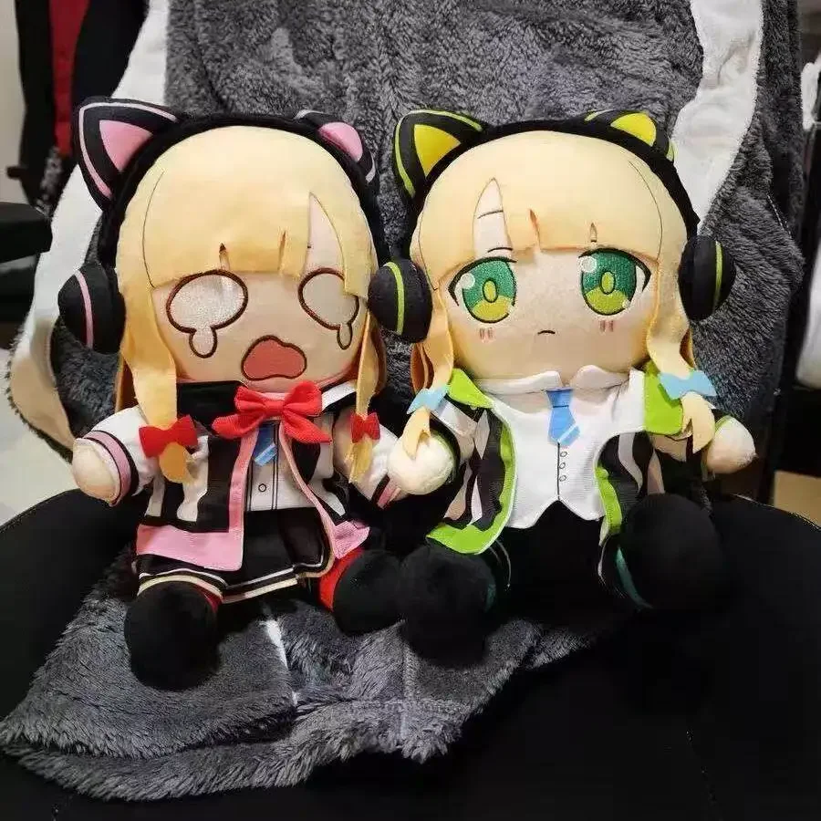 

Blue Archive Saiba Momoi Midori Doll Cute Game Character Stuffed Plush Toy Soft Kawaii Chibi Plushie for Game Fans Collection