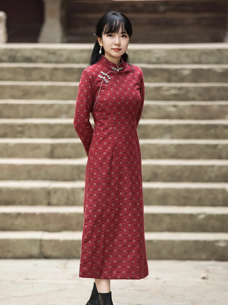 

Revised Traditional Women's Winter Cotton Lined Thiened Warm New 2026 Retro Faion Youthful Outerwear Chinese St...