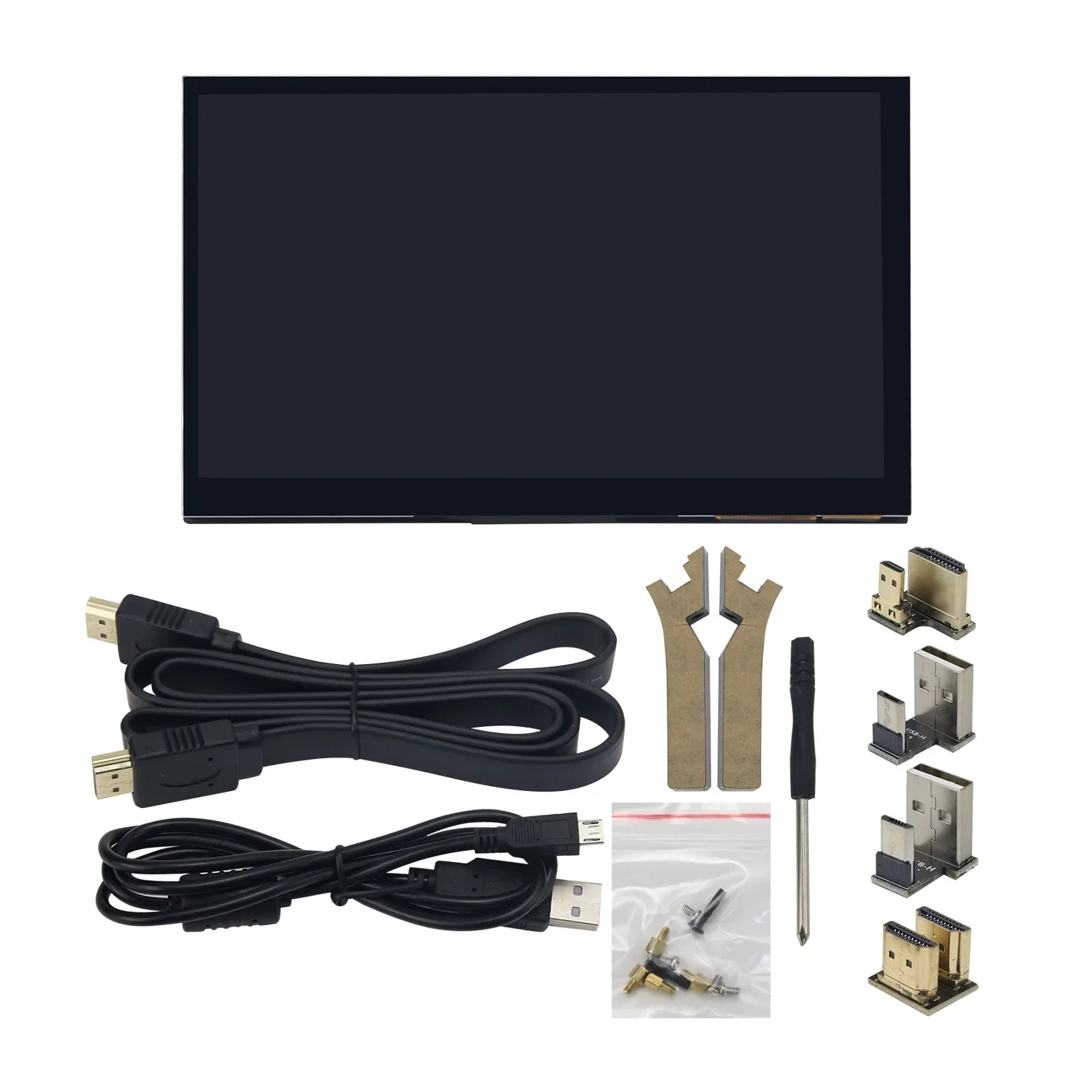 2026 7 Inch 1024x600 Capacitive Touch Screen Drive-free Secondary Screen Display-H for Raspberry Pi