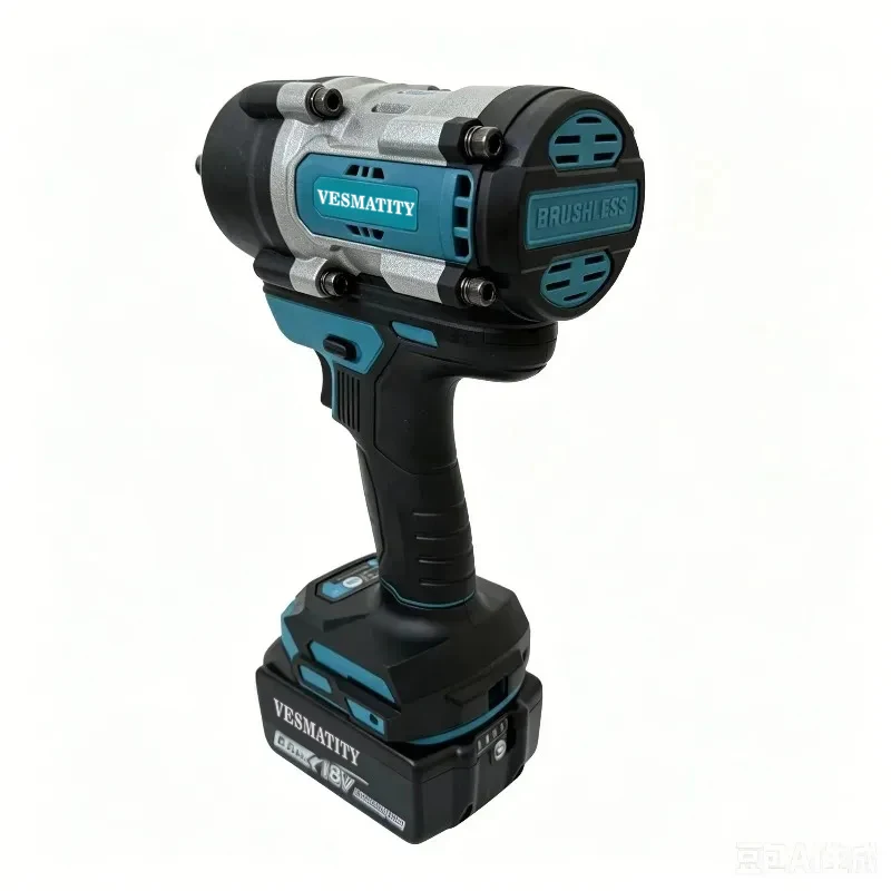 Cordless Electric Impact Wrench High Torque Driver With Socket Set For Automotive & Construction  For 18V-20VBattery