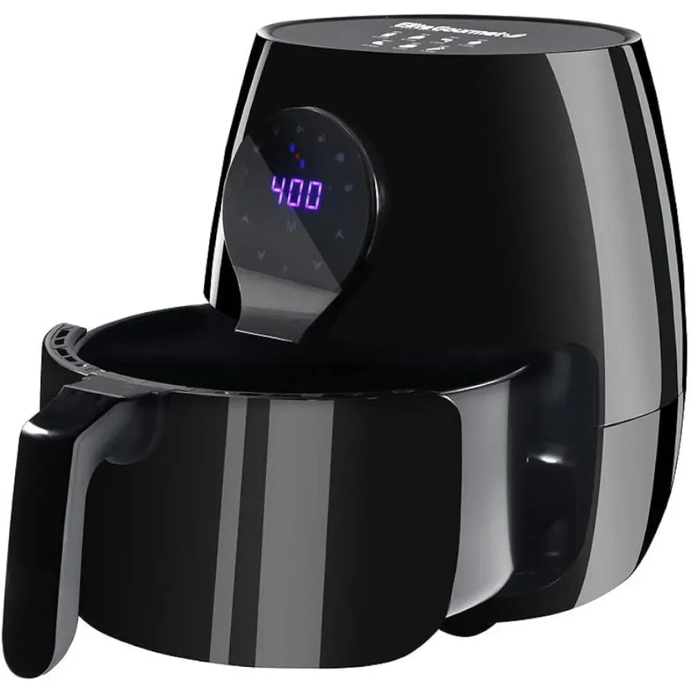 Digital 5.3Qt Hot Air Fryer 7 Menu Functions 1350W Oil-Less Healthy Cooker, Timer & Temperature Controls