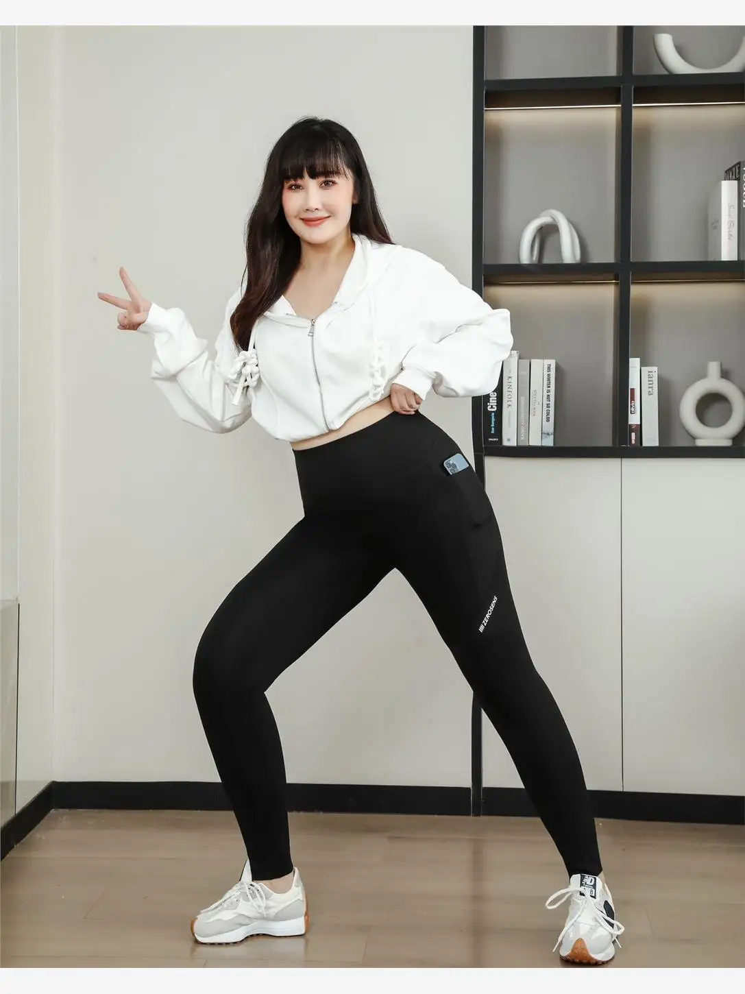 

Faionable большие размеры, брюки для йоги Thiened Fce на подкладке, женские спортивные брюки с девятью точками и подтяжкой ягодиц