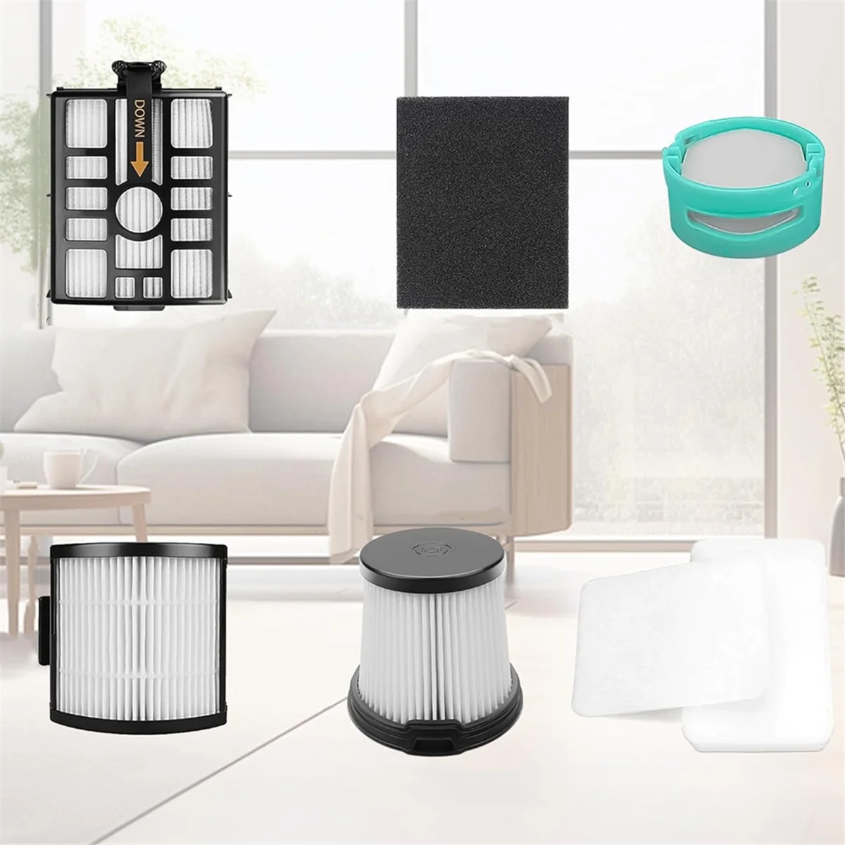 Kit de remplacement de filtre pour aspirateur sans fil, kit de filtre pour les poignées Suff3511, protected Pro