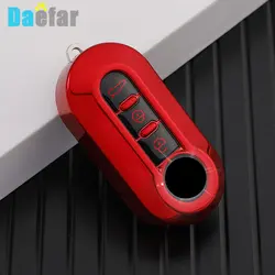 TPU Car Folding Key Case Cover Shell Fob For FIAT 500 Ducato panda Punto 500L lancia musa For Peugeot Boxer For Citroen jumper