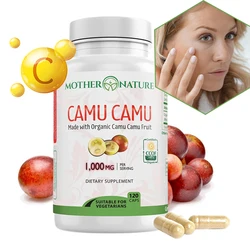 Camu Camu Capsules - Organic Vitamin C Supplement - Good for Your Health, Improves Body Defenses, Restores Skin Elasticity