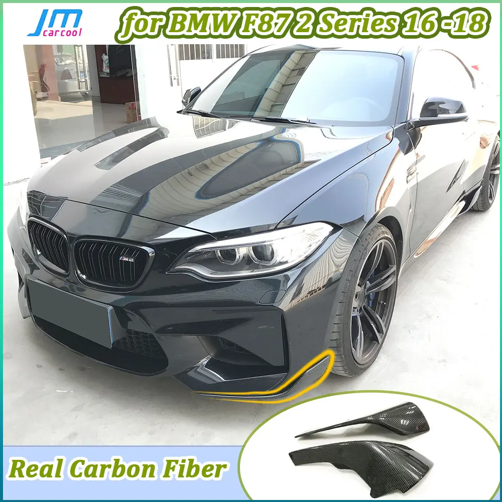

Carbon Fiber Front Bumper Lip Splitters Flaps Cupwings for BMW 2 Series F87 M2 Coupe 2 Door 2016-2020 FRP Body Kits