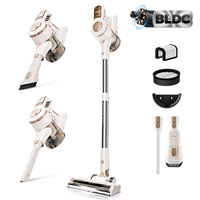 Wireless Handheld Vacuum Cleaner Dual Motor LED Display Cordless Home Cleaner 15kPa Powerful Suction Anti-tangling, White