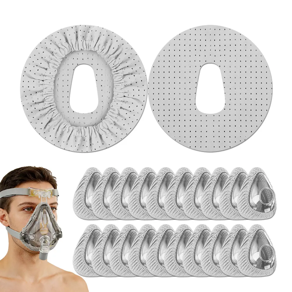Reusable CPAP Nasal Mask Liners Comfortable Breathable Fabric Full Face Mask Cushions One Size Fits All Soft CPAP Mask Covers