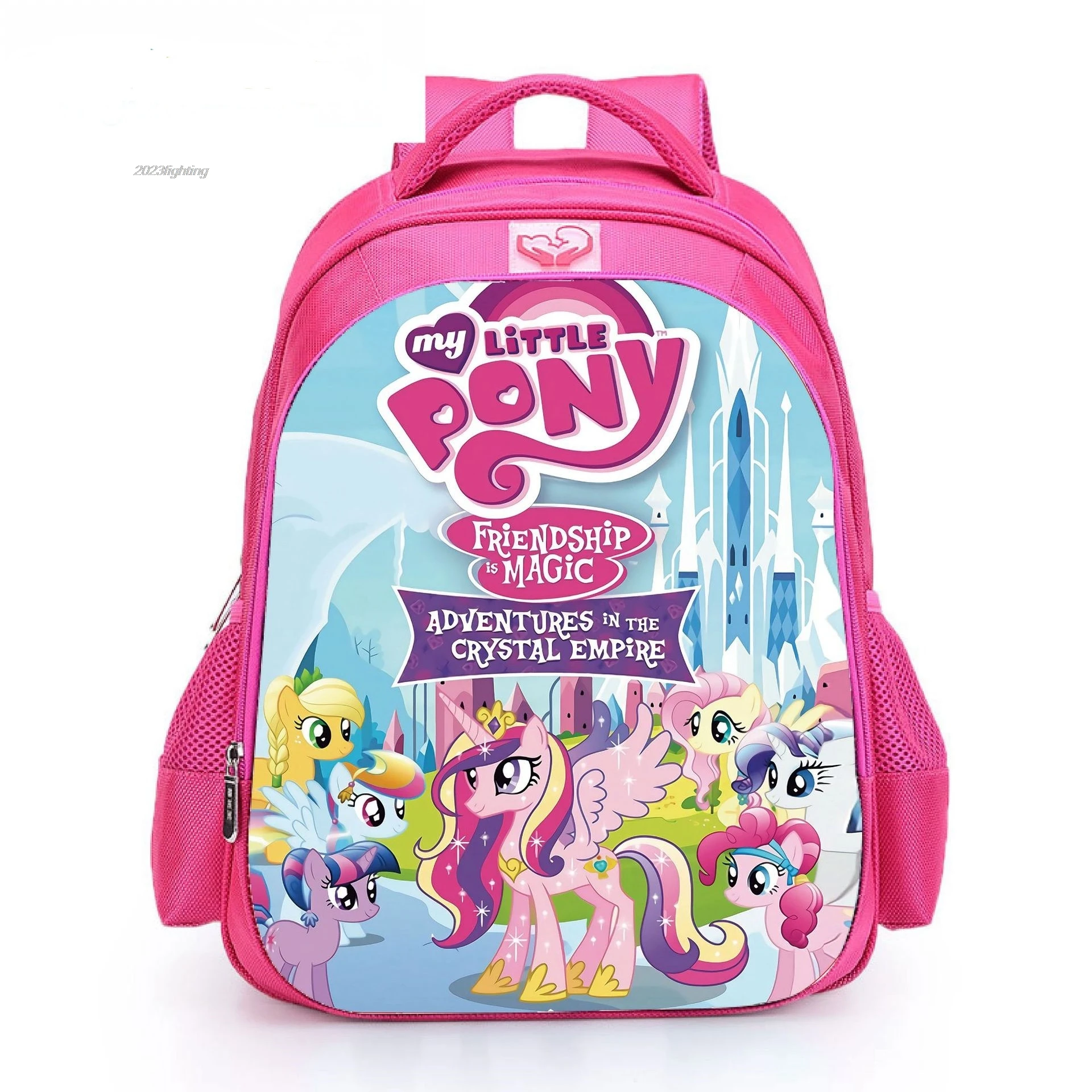 My Little Pony Backpack Pink Primary Girls Cartoon School Bags Orthopedic Burden Alleviation Cute Children Mochilas