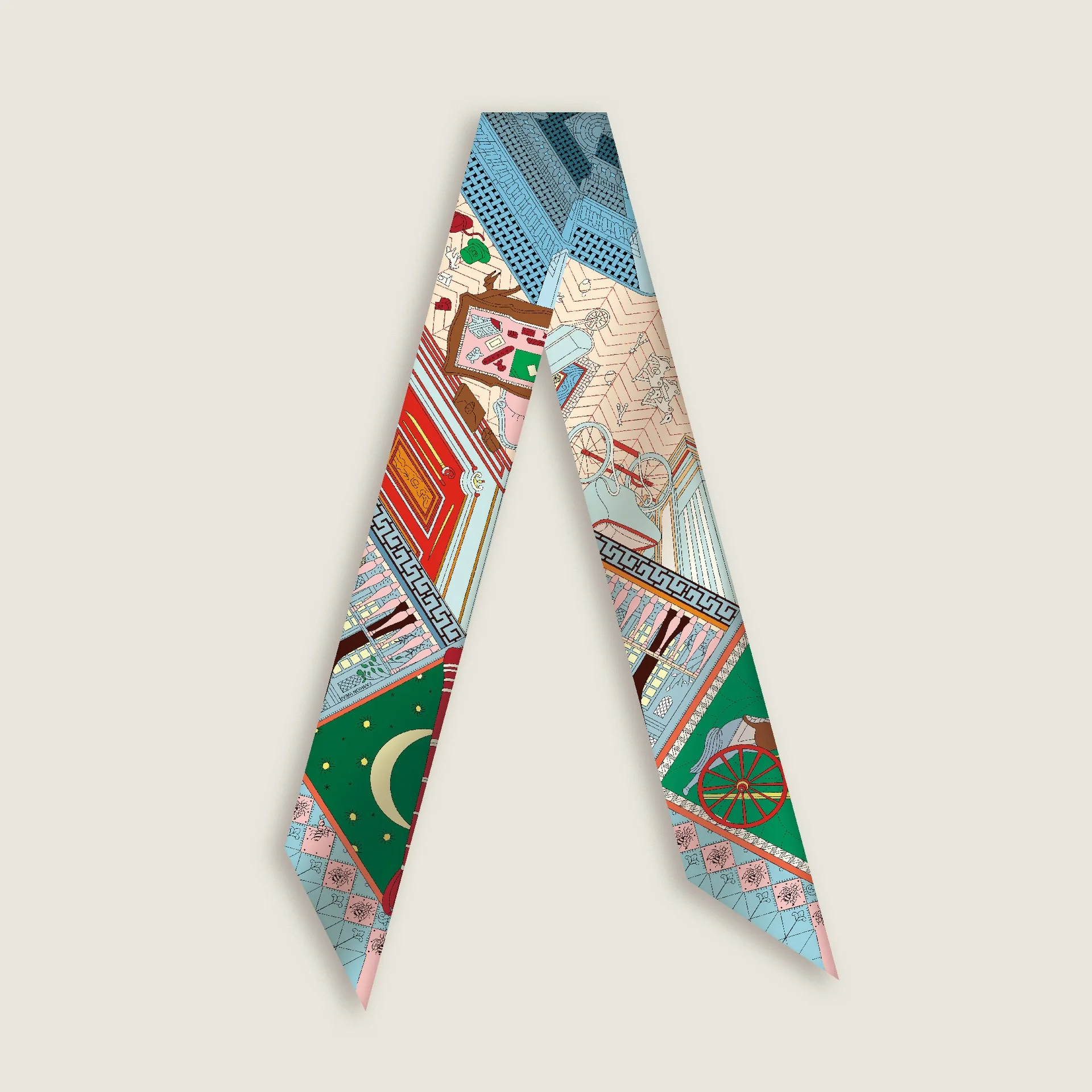 5 * 90 cm coreano raro tesoro twill fascia per capelli legato borsa sciarpa di seta piccolo streamer lungo nastro intrecciato fascia per capelli sciarpa all'ingrosso