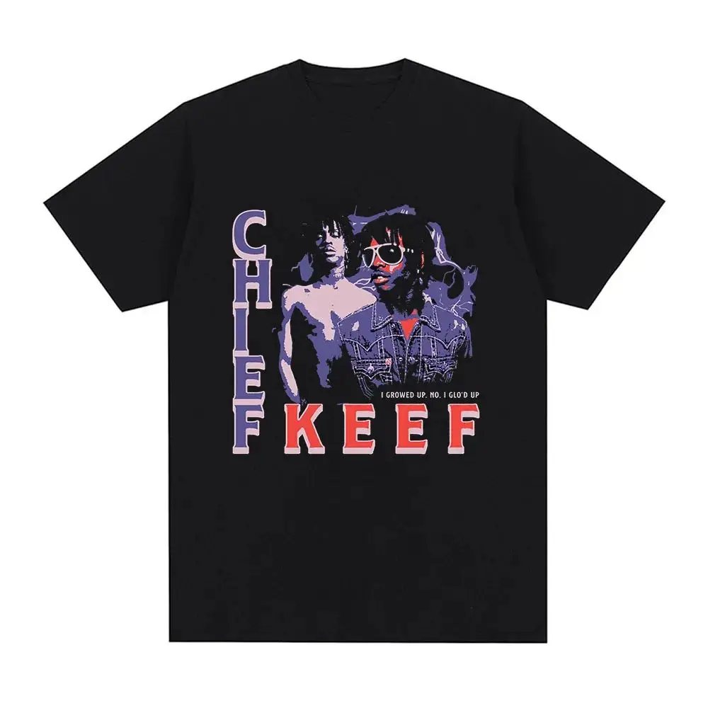 I Love Chief Keef T-Shirt Mode Lässig Kurzarm Vintage Gothic Oversized Print T-Shirts Hip Hop Lose Streetwear Unisex – Detail 16