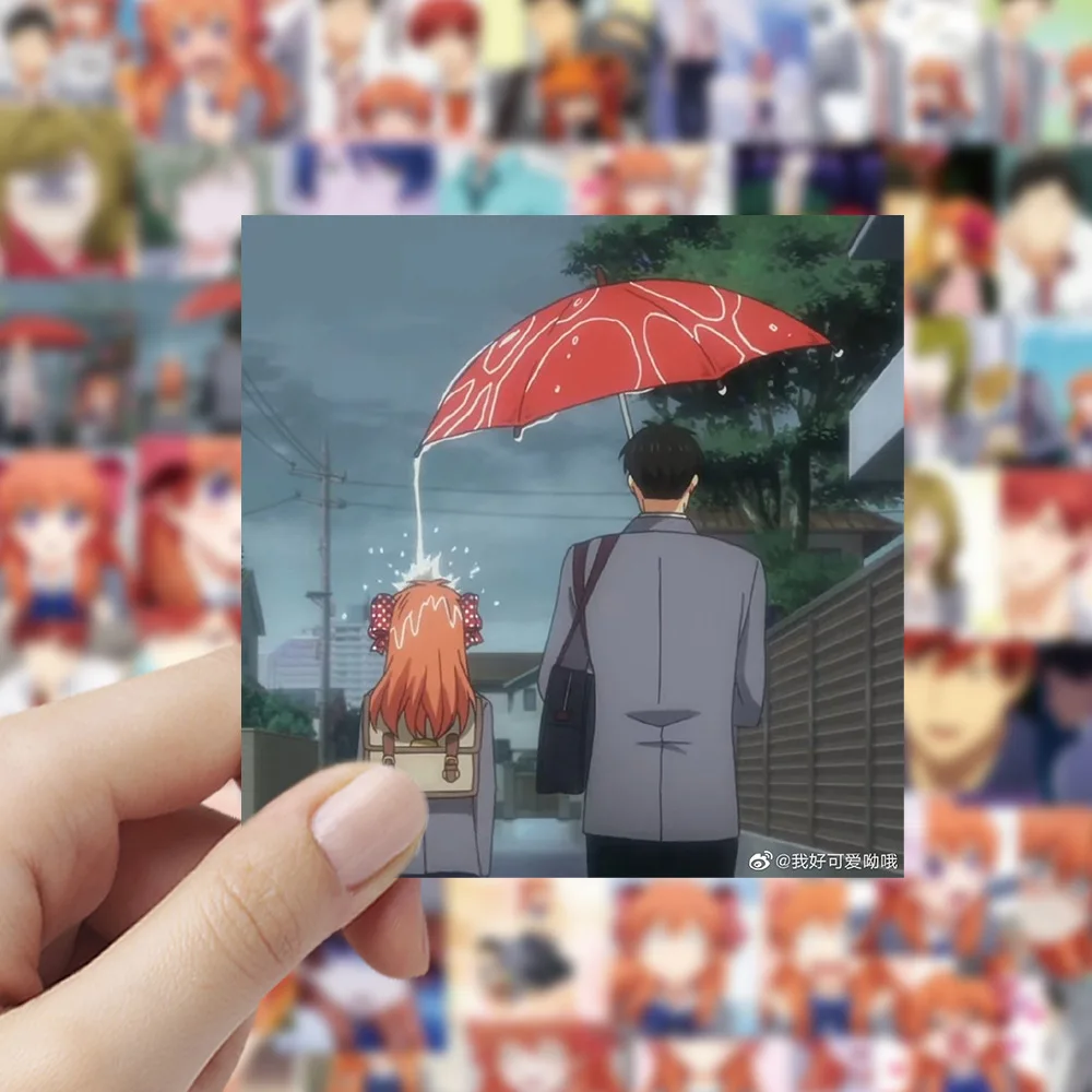 60PCS 월간 잡지 소녀 Nozaki Jun 만화 장식 가방 노트북 자동차 재료 스티커