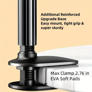 2025新款鵝頸式平板電腦支架,適用於床邊,100公分(39.4吋)可調式柔性臂,平板電腦安裝夾,相容於桌面。 6 最佳銷售 平板電腦支架夾 - №5