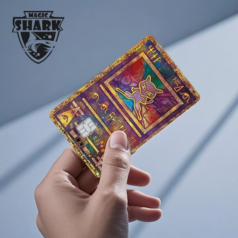 Magic Shark Evil FBI Holographic Laser Shinny Money Credit Bank Debit Film Skin Sticker Cover No Fade