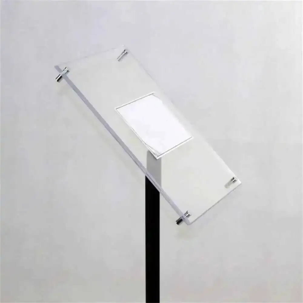 A3 Floor Poster Pedestal Sign Display Holder Floor Stand With Clear Acrylic Poster Frames Floor Signage Display Rack Sign Stand