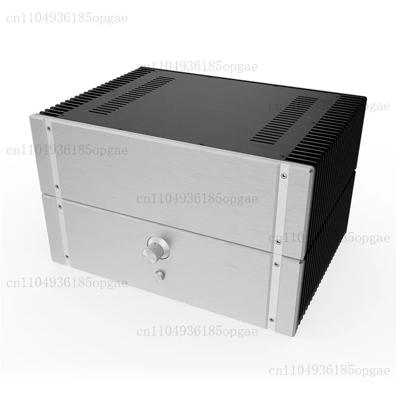 All-aluminum Power Amplifier Chassis, Heat Dissipation on Both Sides Class A Aluminum Chassis 4313 Integral Radiator 300MM/350MM