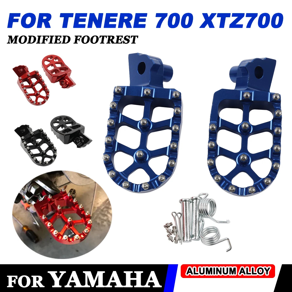 Motorcycle Foot Rests Footrest Footpegs Pegs Pedals For Yamaha Tenere700 XTZ Tenere 700 XTZ700 2019 - 2022 2023 2024 Accessories