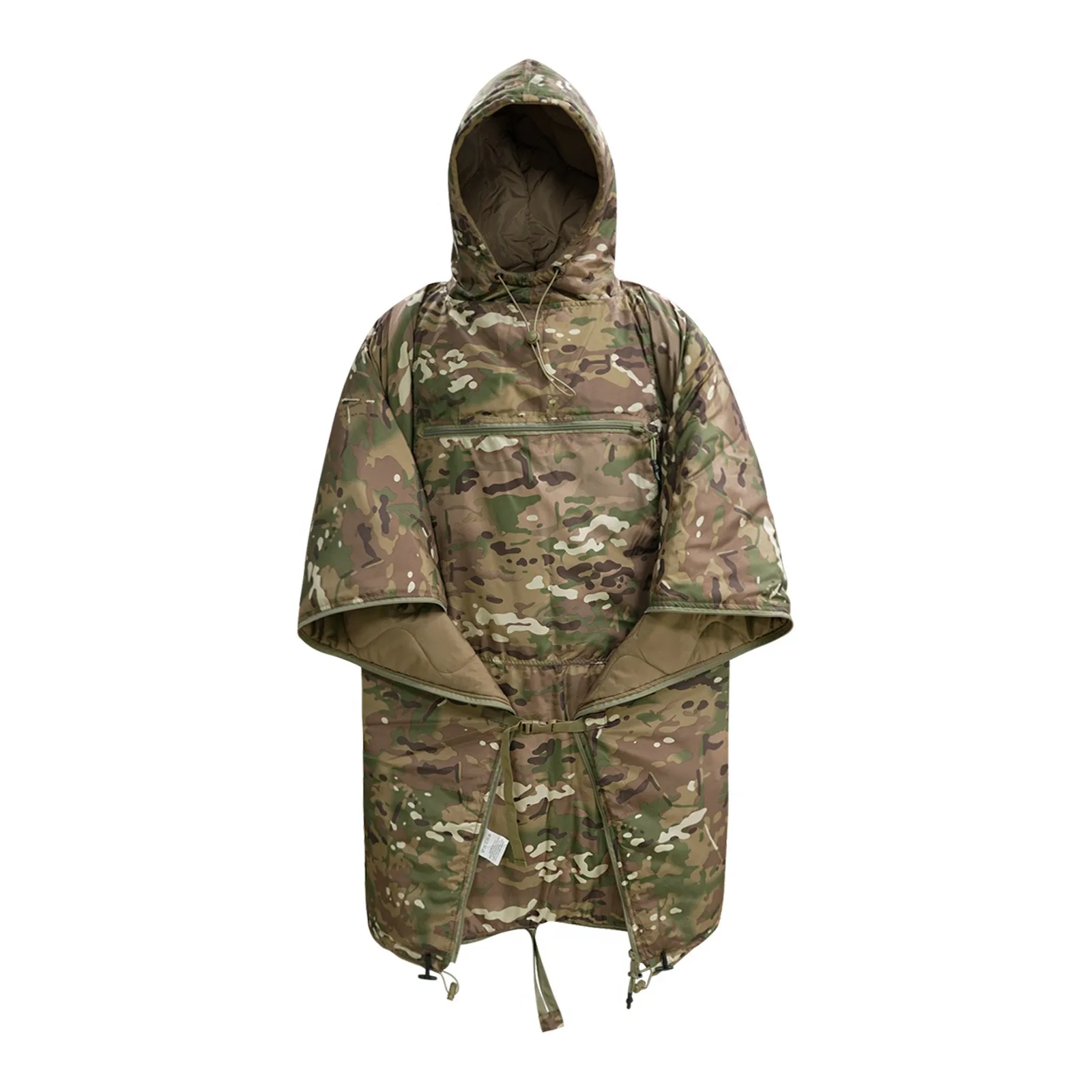 CP Tactics Cloak Style Hoodie Blanket Camo Anti-static Bracelet for PC with Sleeves Winter Travel Blanket Hooded Cover to Wear