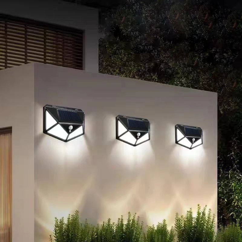 

4pcs LED Solar Wall Stair Light Lamp Passage Courtyard Guardrail Step Night Light Waterproof for Outdoor Garden Borders Terrace