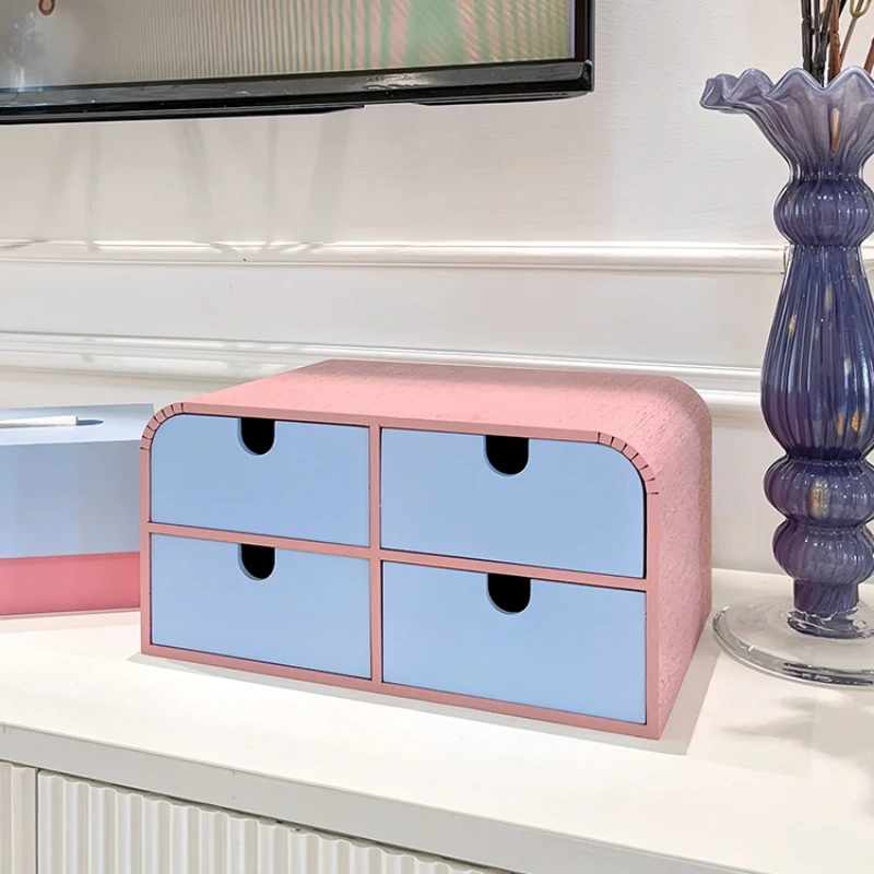 

Desktop storage box sundries drawer type finishing box two colors can be changed at will stationery small drawer