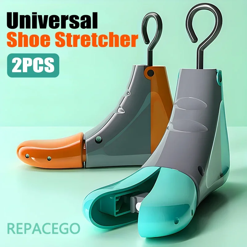 Repacego 2Pcs Shoe Extender Shoe Stretcher Universal Unisex Women Men Adjustable Length Width high top Expander Extender Keeper