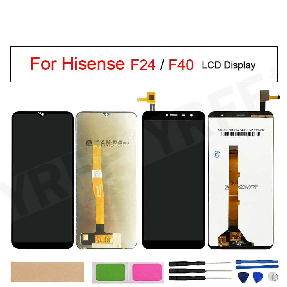 LCD Display Touch Screen Digitizer Assembly for Hisense Infinity F24, F40, F27, 100% Tested