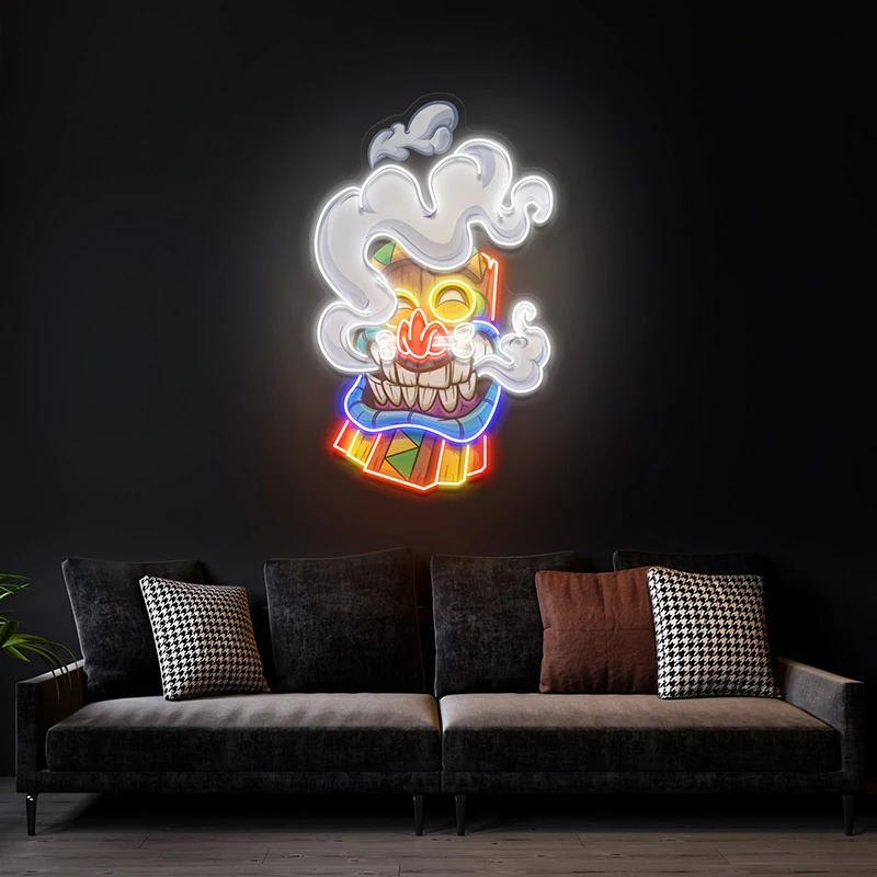 Imagem -02 - Cartoon Shape Neon Signs Custom Quarto Casa Wall Decor Bar Pub Decoração Club Led Artwork Handmade Light Sign