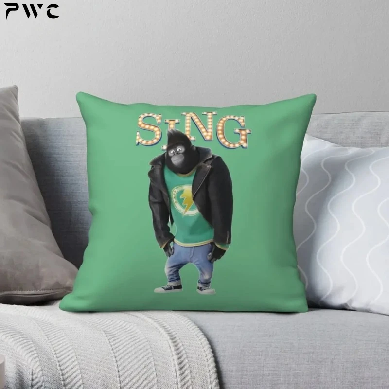 

Johnny From SING Movie Pillowcase Polyester Linen Creative Zip Decor Throw Pillow Case Home Cushion Cover Wholesale 45x45cm