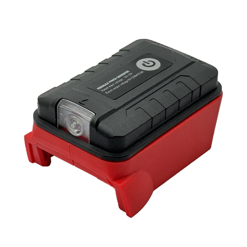 

Портативная рабочая лампа, прожектор, светодиодный светильник, двойной USB-порт для зарядки, адаптер питания, конвертер для аккумулятора Milwaukee 18 В