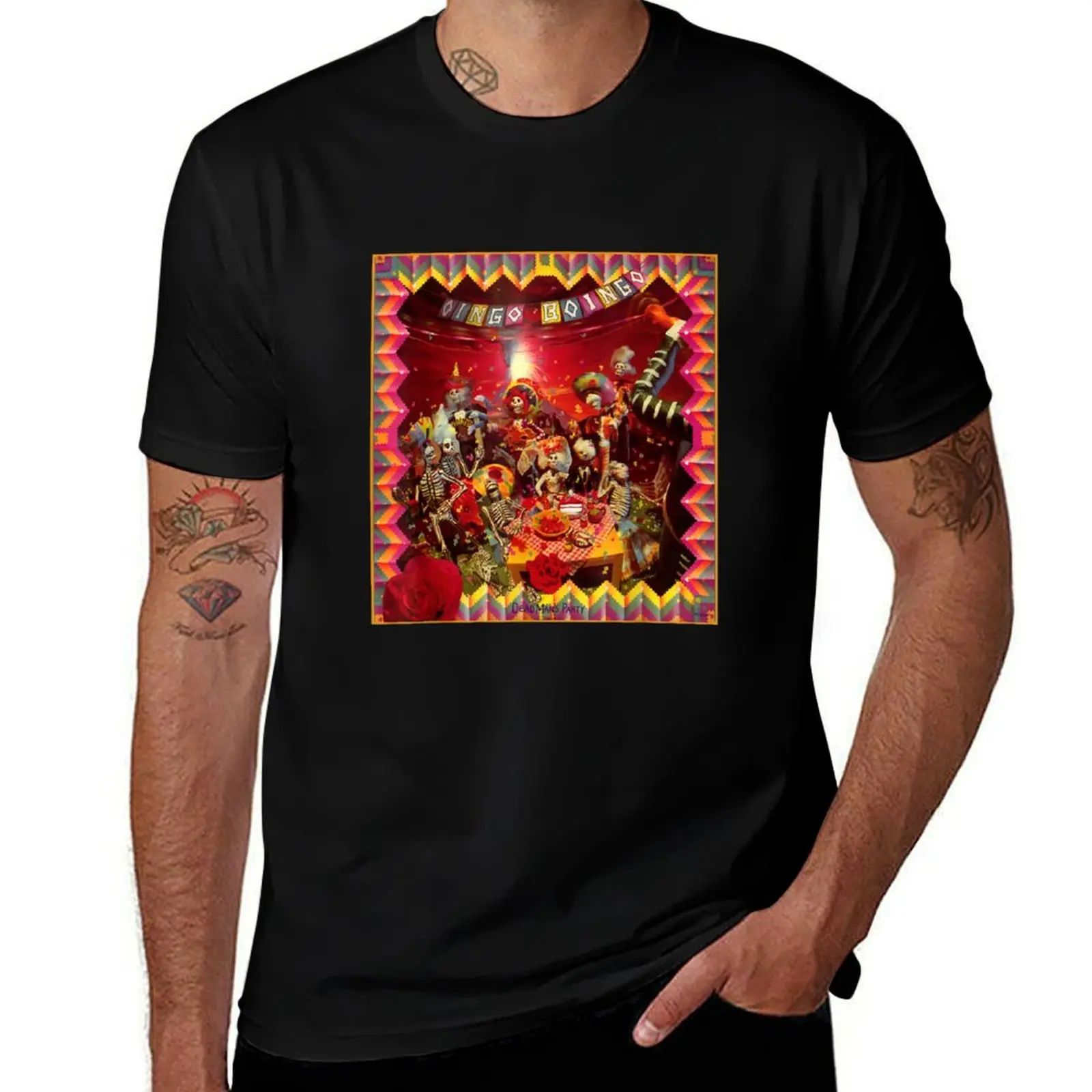 Oingo Boingo Dead Man's Party T-Shirt t shirt men 100% cotton luxury brand T-Shirt