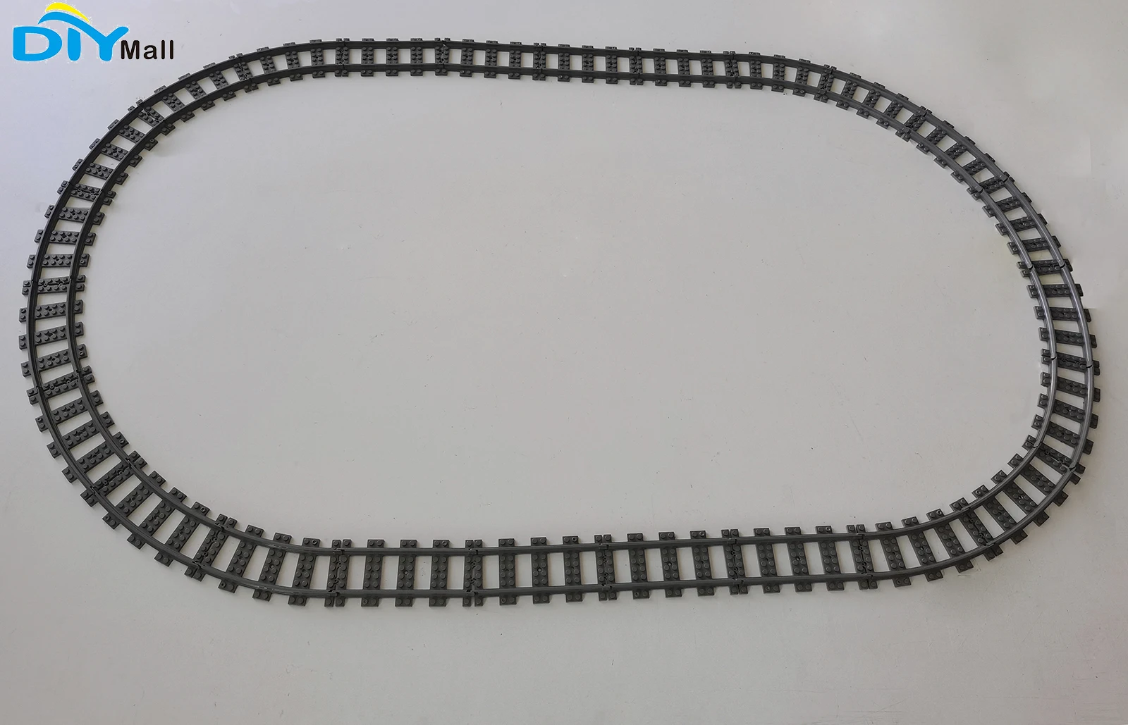 

16Pcs City Train Curved Tracks + 8Pcs Straight Tracks RC Train Railway Road Building Toy Railroad for Legoeds MOC Power Function