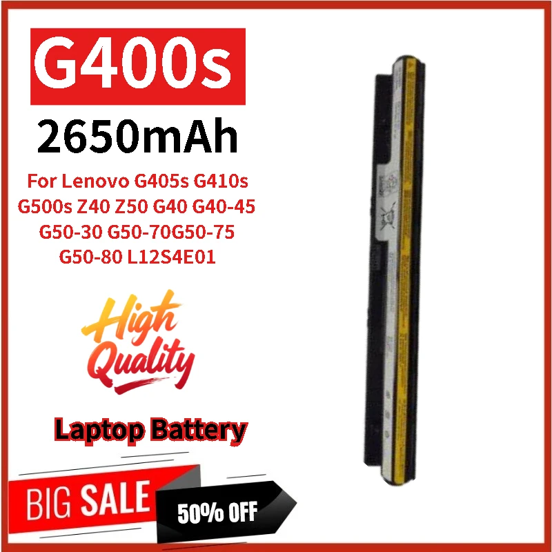 New G400s Replacement Laptop Battery 14.8V 2650mAh For Lenovo  Z40 Z50 G405s G410s G500s G40 G40-45 G50-30 G50-70 G50-75