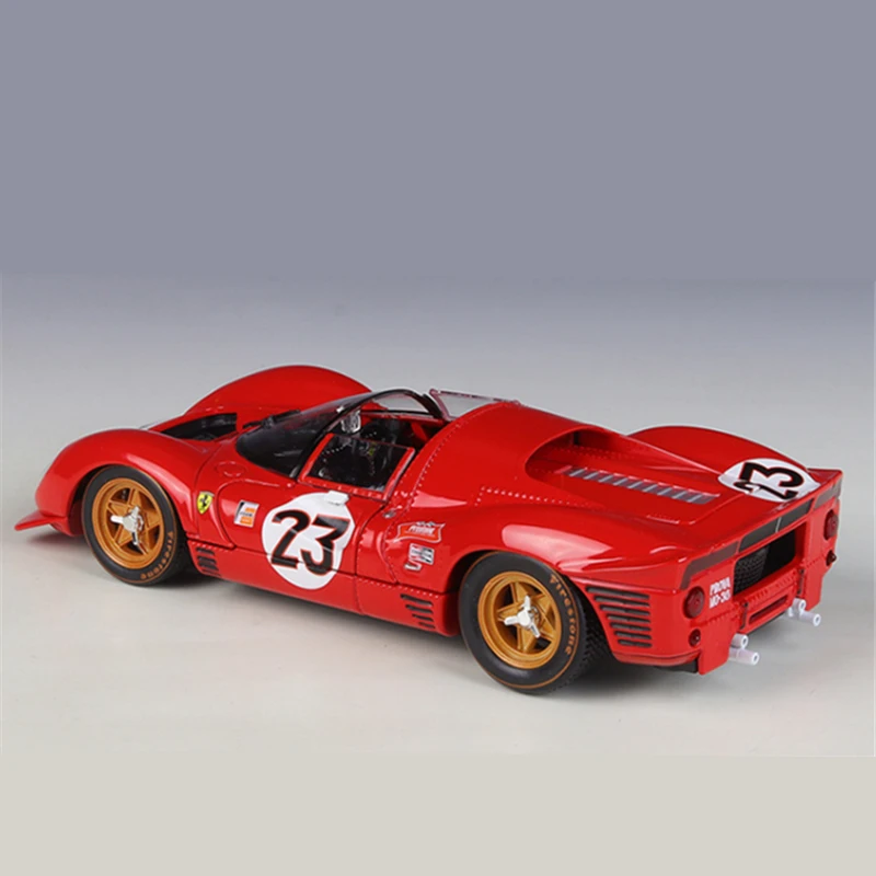 1:24 Ferrari 330 P4 Daytona 1967 Alloy Track Racing Car Model Diecasts Metal Sports Car Vehicles Model Simulation Kids Toys Gift