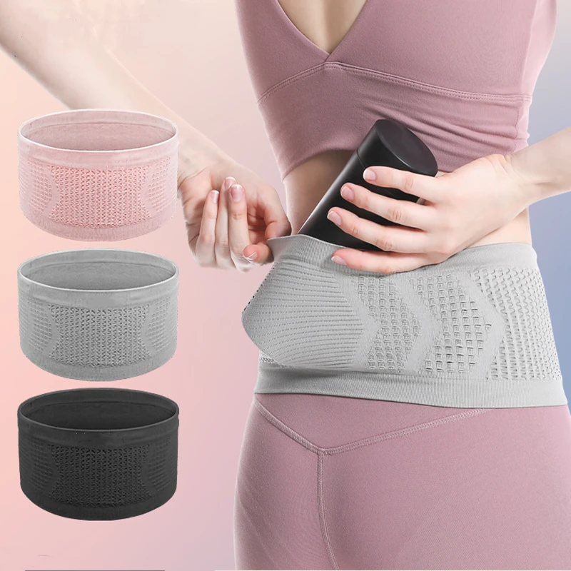 Seamless Invisible Running Waist Belt Bag Gym Bags Lightweight Invisible Mobile Phone Bags Portable Elastic Run Cycling Bag